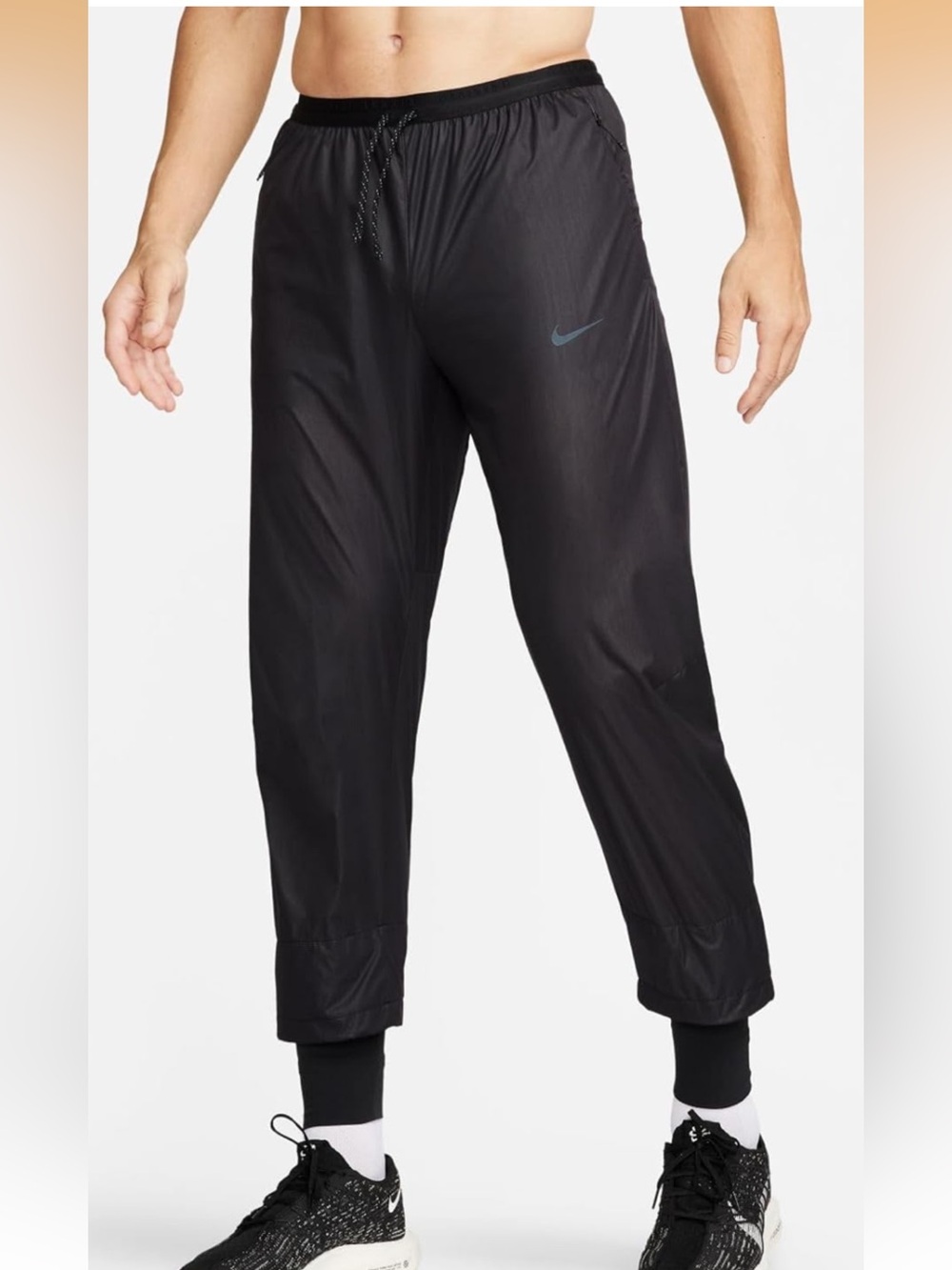 Nike Black Men's Lightweight Windbreaker Jogger Pants